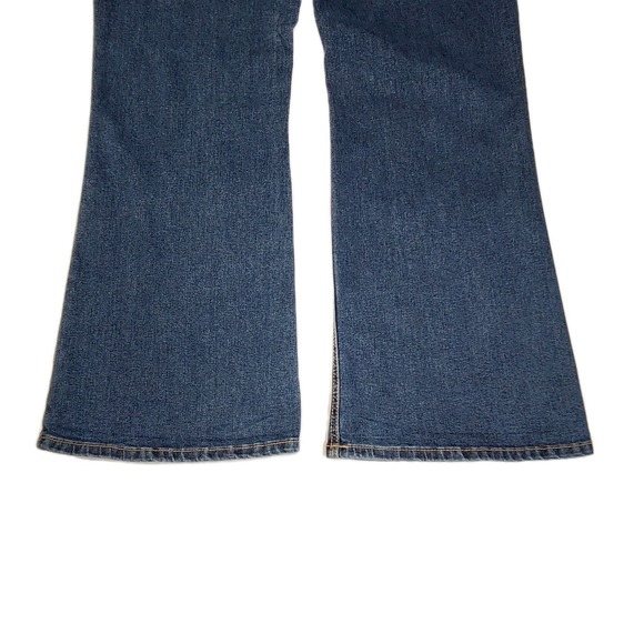NOBO Womens Flare Jeans Size 21 Juniors Plus Blue Stretch Mid Rise Wide Leg - Picture 7 of 11